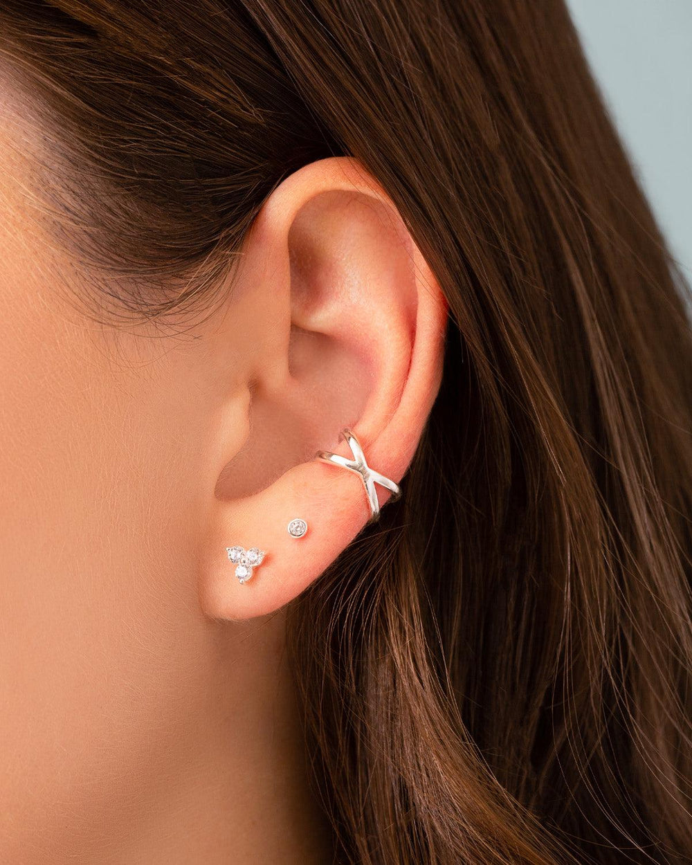 Trio Cluster Stud Earrings - V Coterie